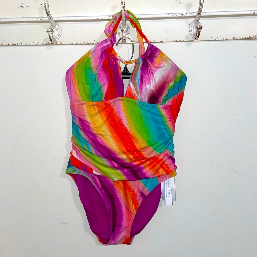 NWT Blue Rod Be At The Tie bathing suit size 6